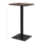 vidaXL Tavolo da Bistrot Cenere Scuro 50x50x107 cm