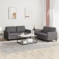 vidaXL Set di Divani 2 pz con Cuscini Grigio in Similpelle