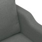 vidaXL Set di Divani 3 pz con Cuscini Grigio Scuro in Tessuto vidaXL Set di Divani 3 pz con Cuscini Grigio Scuro in Tessuto