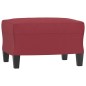 vidaXL Set di Divani 3 pz con Cuscini Rosso Vino in Similpelle vidaXL Set di Divani 3 pz con Cuscini Rosso Vino in Similpelle