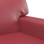 vidaXL Set di Divani 3 pz con Cuscini Rosso Vino in Similpelle vidaXL Set di Divani 3 pz con Cuscini Rosso Vino in Similpelle