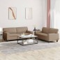 vidaXL Set di Divani 2 pz Cappuccino in Similpelle vidaXL Set di Divani 2 pz Cappuccino in Similpelle