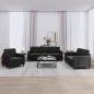 vidaXL Set di Divani 3 pz Nero in Velluto