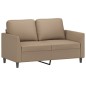 vidaXL Set di Divani 3 pz con Cuscini cappuccino in Similpelle vidaXL Set di Divani 3 pz con Cuscini cappuccino in Similpelle