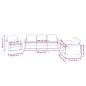 vidaXL Set di Divani 3 pz con Cuscini cappuccino in Similpelle vidaXL Set di Divani 3 pz con Cuscini cappuccino in Similpelle
