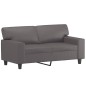 vidaXL Set di Divani 2 pz con Cuscini Grigio in Similpelle vidaXL Set di Divani 2 pz con Cuscini Grigio in Similpelle