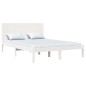 vidaXL Giroletto Bianco in Legno Massello 120x190 cm Small Double vidaXL Giroletto Bianco in Legno Massello 120x190 cm Small Double