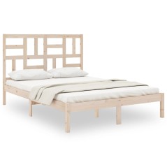 vidaXL Giroletto in Legno Massello 150x200 cm King Size