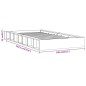 vidaXL Giroletto Bianco 90x190 cm Single in Legno Massello