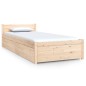 vidaXL Giroletto con Cassetti 75x190 cm Small Single vidaXL Giroletto con Cassetti 75x190 cm Small Single