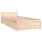 vidaXL Giroletto con Cassetti 75x190 cm Small Single vidaXL Giroletto con Cassetti 75x190 cm Small Single