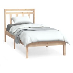 vidaXL Giroletto 75x190 cm Small Single in Legno Massello