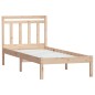 vidaXL Giroletto 75x190 cm Small Single in Legno Massello vidaXL Giroletto 75x190 cm Small Single in Legno Massello
