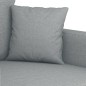 vidaXL Set di Divani 2 pz con Cuscini Grigio Chiaro in Tessuto vidaXL Set di Divani 2 pz con Cuscini Grigio Chiaro in Tessuto