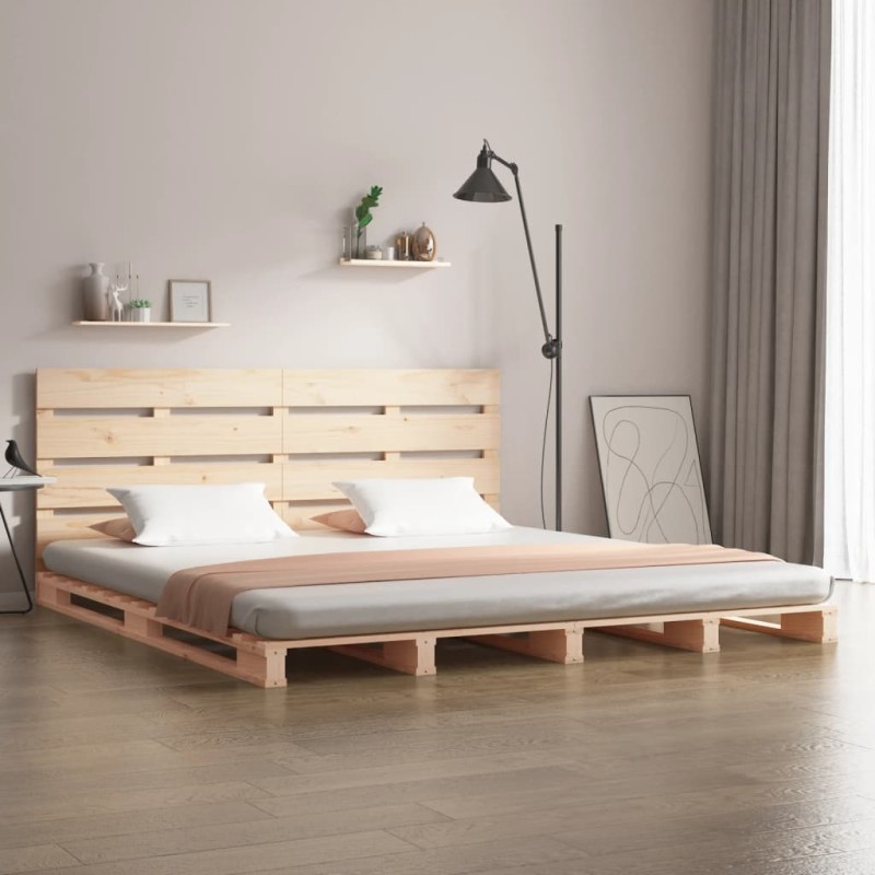 vidaXL Giroletto senza Materasso 150x200 cm in Legno Massello di Pino vidaXL Giroletto senza Materasso 150x200 cm in Legno Massello di Pino