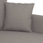 vidaXL Set di Divani 2 pz con Cuscini Tortora in Tessuto
