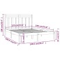 vidaXL Giroletto Bianco in Legno Massello 135x190 cm Double vidaXL Giroletto Bianco in Legno Massello 135x190 cm Double