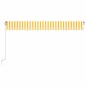 vidaXL Tenda da Sole Manuale con LED 500x300cm Giallo e Bianco vidaXL Tenda da Sole Manuale con LED 500x300cm Giallo e Bianco