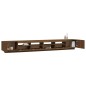Set Mobili TV 3pz con Luci LED Rovere Marrone Legno Multistrato Set Mobili TV 3pz con Luci LED Rovere Marrone Legno Multistrato