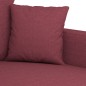 vidaXL Set di Divani 3 pz con Cuscini Rosso Vino in Tessuto vidaXL Set di Divani 3 pz con Cuscini Rosso Vino in Tessuto
