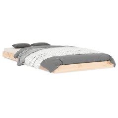 vidaXL Giroletto 90x190 cm Single in Legno Massello di Pino