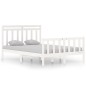 vidaXL Giroletto Bianco in Legno Massello 135x190 cm Double vidaXL Giroletto Bianco in Legno Massello 135x190 cm Double