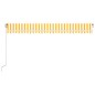vidaXL Tenda da Sole Retrattile Manuale LED 350x250 cm Gialla e Bianca vidaXL Tenda da Sole Retrattile Manuale LED 350x250 cm Gialla e Bianca