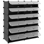 Scarpiera Nera 94,5x36,5x106 cm in PP Scarpiera Nera 94,5x36,5x106 cm in PP