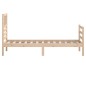 vidaXL Giroletto 75x190 cm Small Single in Legno Massello vidaXL Giroletto 75x190 cm Small Single in Legno Massello