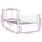 vidaXL Giroletto senza Materasso 75x190 cm in Legno Massello di Pino vidaXL Giroletto senza Materasso 75x190 cm in Legno Massello di Pino