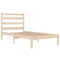 vidaXL Giroletto in Legno Massello di Pino 90x190 cm Single