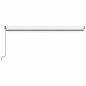 vidaXL Tenda da Sole Retrattile Manuale LED 500x350 cm Crema vidaXL Tenda da Sole Retrattile Manuale LED 500x350 cm Crema