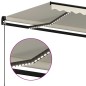 vidaXL Tenda da Sole Retrattile Manuale LED 500x350 cm Crema vidaXL Tenda da Sole Retrattile Manuale LED 500x350 cm Crema