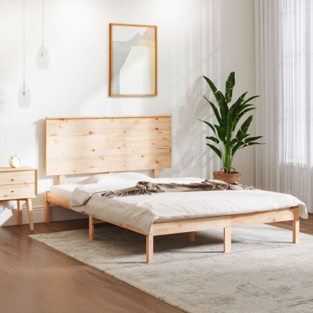 vidaXL Giroletto in Legno Massello 135x190 cm Double