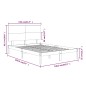 vidaXL Giroletto in Legno Massello 135x190 cm Double vidaXL Giroletto in Legno Massello 135x190 cm Double