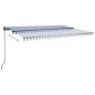 vidaXL Tenda Retrattile Automatica 500x300 cm Arancione Marrone vidaXL Tenda Retrattile Automatica 500x300 cm Arancione Marrone