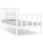 vidaXL Giroletto Bianco in Legno Massello 90x190 cm Single vidaXL Giroletto Bianco in Legno Massello 90x190 cm Single