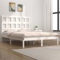 vidaXL Giroletto senza Materasso Bianco 120x190 cm Legno Massello Pino vidaXL Giroletto senza Materasso Bianco 120x190 cm Legno Massello Pino