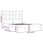 vidaXL Giroletto senza Materasso Bianco 120x190 cm Legno Massello Pino vidaXL Giroletto senza Materasso Bianco 120x190 cm Legno Massello Pino
