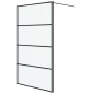 vidaXL Parete Doccia Walk in Nera 115x195 cm Vetro Smerigliato ESG vidaXL Parete Doccia Walk in Nera 115x195 cm Vetro Smerigliato ESG