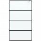 vidaXL Parete Doccia Walk in Nera 115x195 cm Vetro Smerigliato ESG vidaXL Parete Doccia Walk in Nera 115x195 cm Vetro Smerigliato ESG