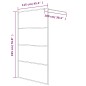 vidaXL Parete Doccia Walk in Nera 115x195 cm Vetro Smerigliato ESG vidaXL Parete Doccia Walk in Nera 115x195 cm Vetro Smerigliato ESG