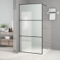 vidaXL Parete Doccia Walk in 100x195 cm Vetro Smerigliato ESG vidaXL Parete Doccia Walk in 100x195 cm Vetro Smerigliato ESG