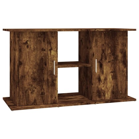 vidaXL Supporto Acquario 101x41x58 cm in Legno Multistrato Rovere Fumo