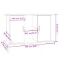 vidaXL Supporto Acquario 101x41x58 cm in Legno Multistrato Rovere Fumo
