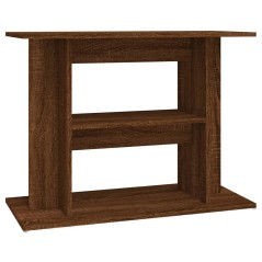 vidaXL Supporto Acquario 80x35x60 cm Legno Multistrato Rovere Marrone