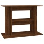 vidaXL Supporto Acquario 80x35x60 cm Legno Multistrato Rovere Marrone