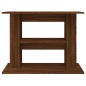 vidaXL Supporto Acquario 80x35x60 cm Legno Multistrato Rovere Marrone
