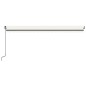 vidaXL Tenda da Sole Retrattile Manuale 500x350 cm Crema vidaXL Tenda da Sole Retrattile Manuale 500x350 cm Crema