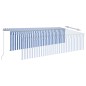 vidaXL Tenda Sole Retrattile Manuale con Parasole 5x3m Blu e Bianco vidaXL Tenda Sole Retrattile Manuale con Parasole 5x3m Blu e Bianco
